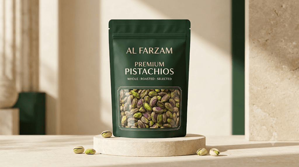 Premium roasted pistachios from Al Farzam